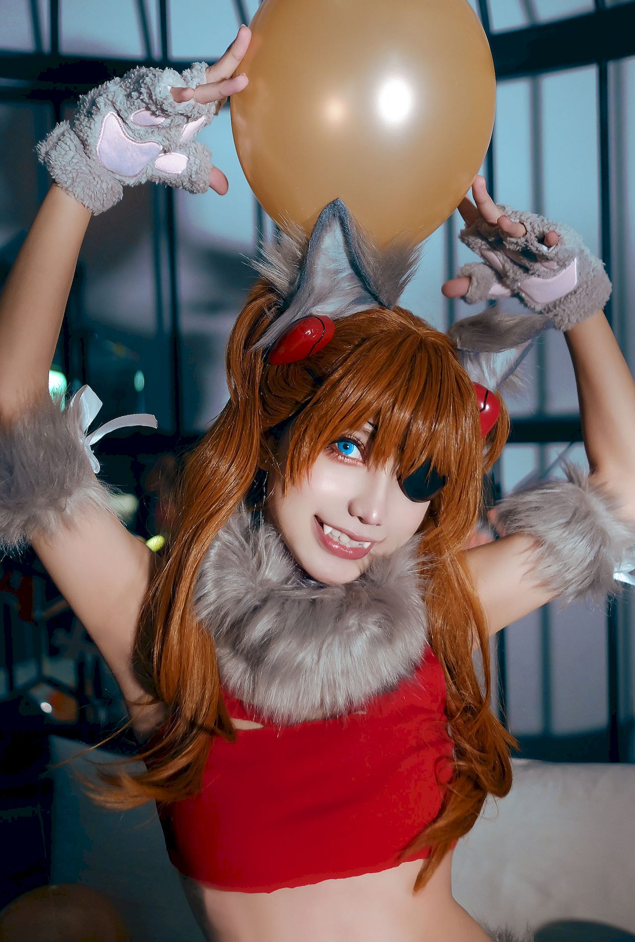 ߾ϸͼ ģ coserд MingTao  Asuka Werewolf P.1 